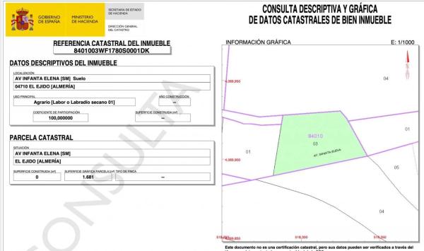 Terreno en Santa María del Águila