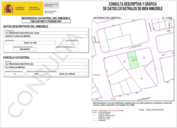 Terreno en calle Francisco Bautista s/n sn