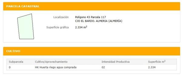 Terreno en calle Dátil