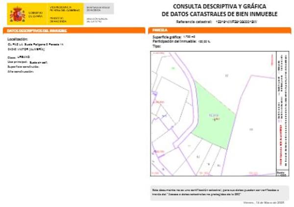 Terreno en calle la Paz, 33