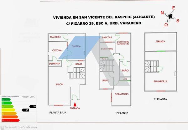 Casa independiente en calle Pizarro
