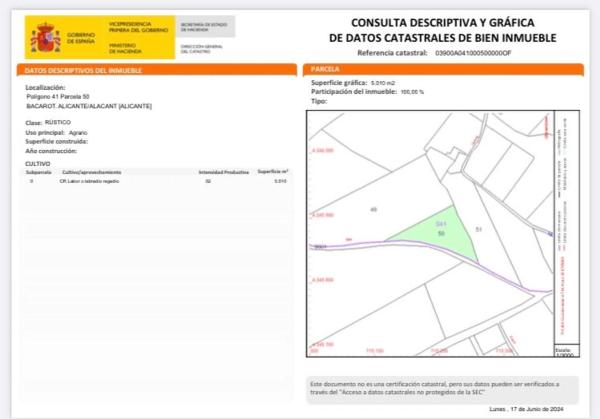 Terreno en calle Major, 1