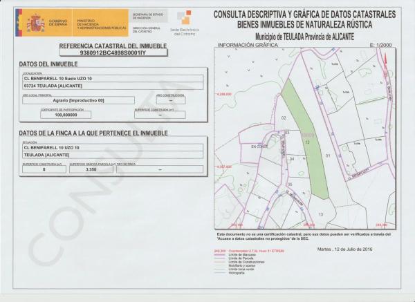 Terreno en calle Benimaclet