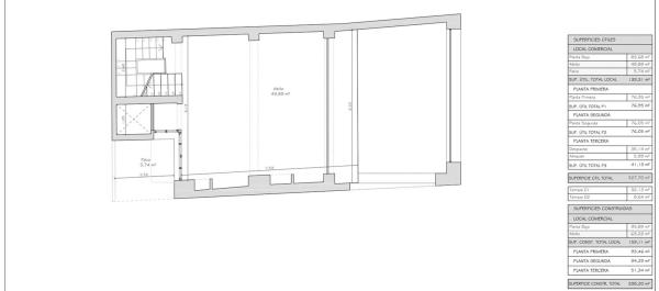 Edificio de uso mixto en calle Ramón Gallud