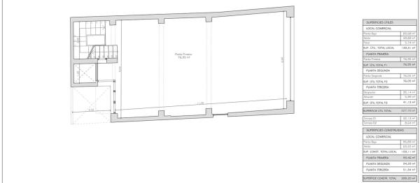 Edificio de uso mixto en calle Ramón Gallud