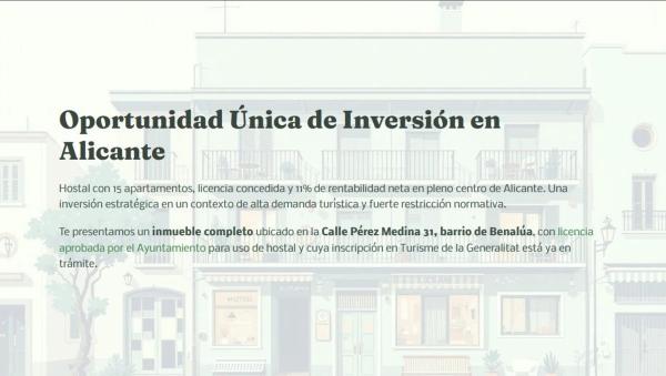 Edificio de uso mixto en calle Pérez Medina