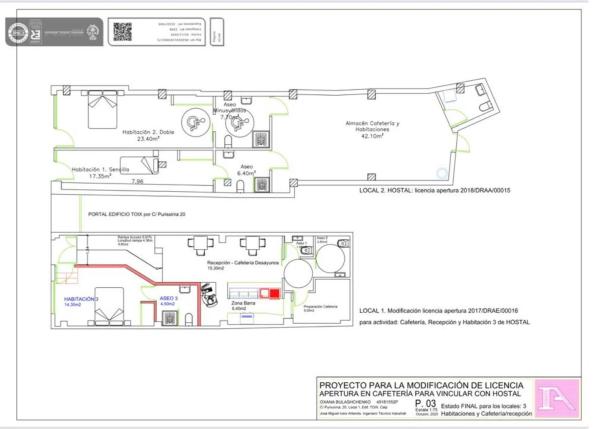 Edificio hotelero en calle de la Puríssima