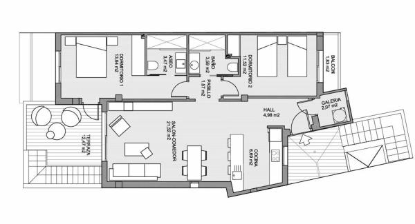 Ático en calle la Margarida