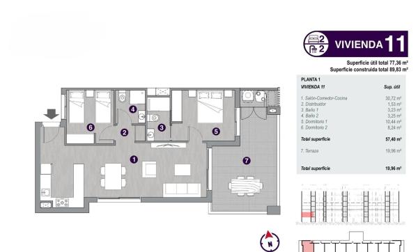 Piso en ronda José Samper García, 1