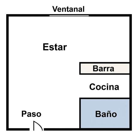 Estudio en calle Oslo