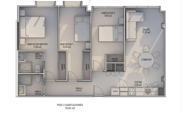 Piso en calle Arpón