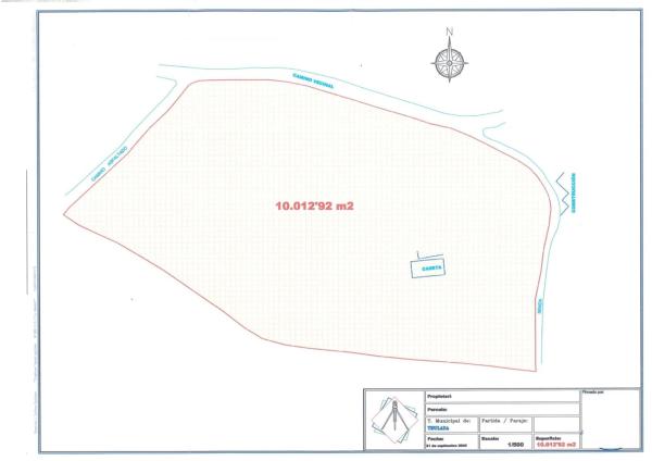 Finca rústica en camino de la Sisca