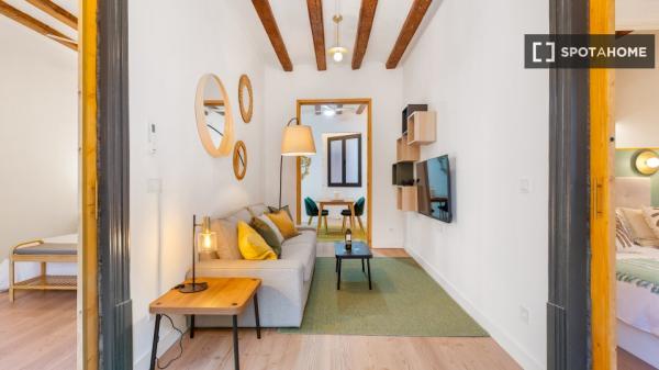 Appartement de 2 chambres à El Raval, Barcelone.