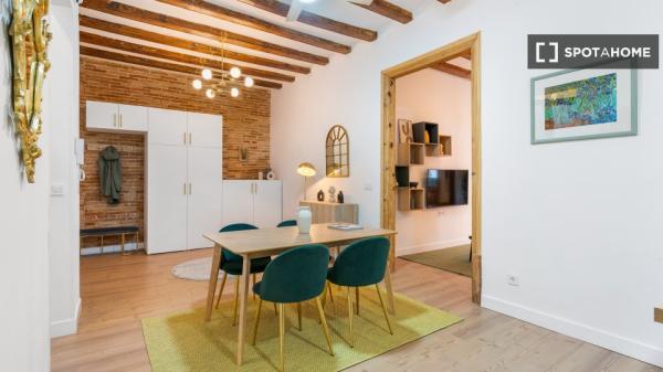 Appartement de 2 chambres à El Raval, Barcelone.