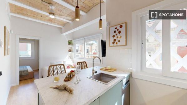 Studio do wynajęcia w La Barceloneta w Barcelonie