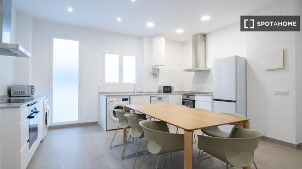 Room in a shared 7-bedroom flat for rent in Valencia