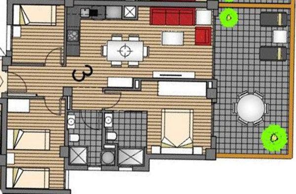 Piso en plaza E-2 el Barranco, 2 b