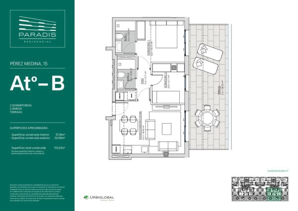 Ático en calle Pérez Medina, 11, 17