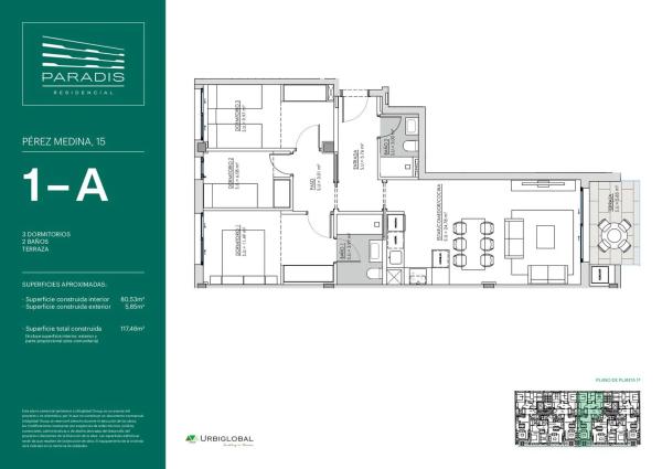 Piso en calle Pérez Medina, 11, 17