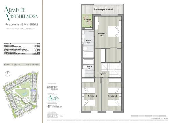 Chalet pareado en calle el de Marimón, 1