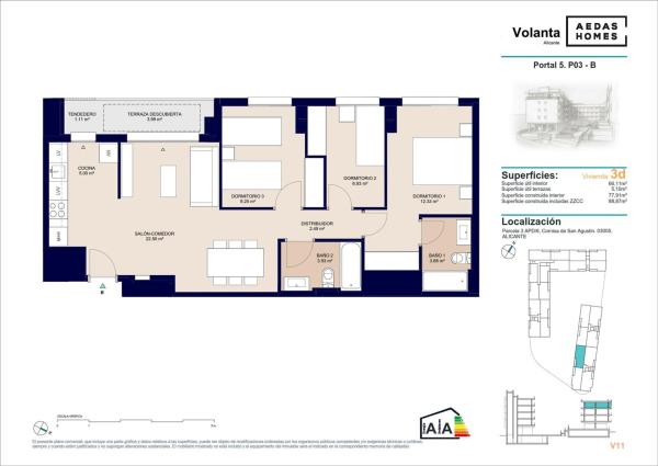 Piso en calle Deportista Pitu Perramón, 3