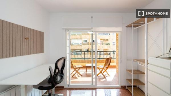 Habitación en piso compartido de 5 habitaciones en alquiler en Granada.