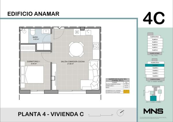 Piso en calle Beniel, 4