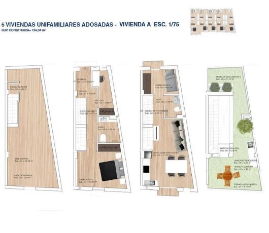 Chalet adosado en calle Partida la Ermita, 8