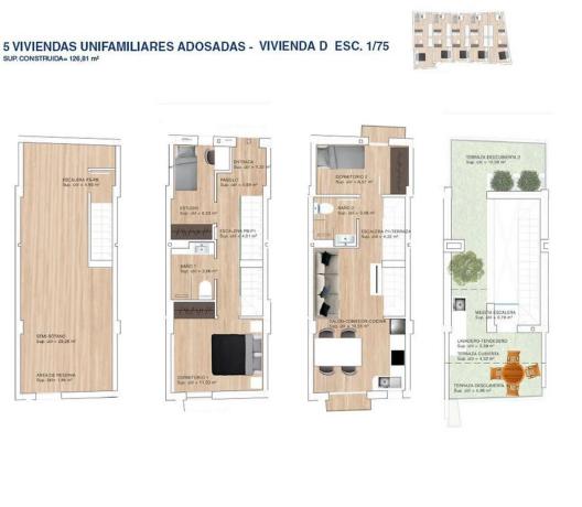 Chalet adosado en calle Partida la Ermita, 8