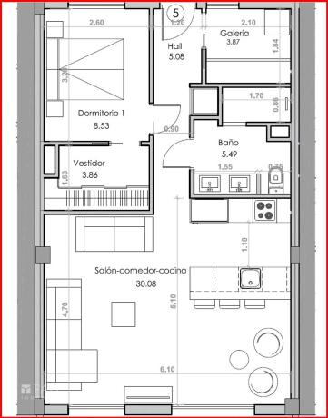 Piso en Tamarit - Playa Lissa