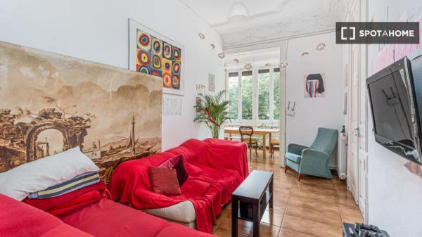 Pokój w 10-pokojowym mieszkaniu w Diagonal Mar w Barcelonie