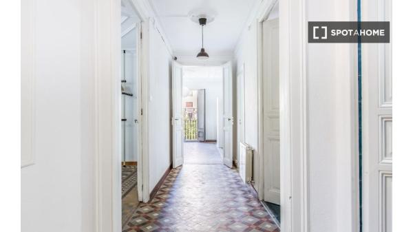 Habitación en piso compartido en barcelona.