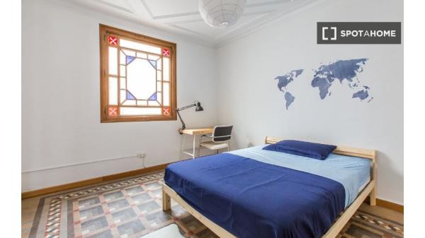 Habitación en piso compartido en barcelona.