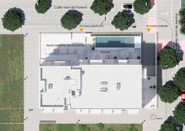 Residencial Vent de Mestral – Viviendas protegidas con piscina en El Campello