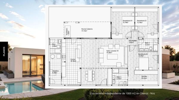 Chalet unifamiliar en Nos - Oleiros