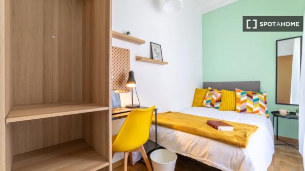 Habitación en piso compartido en madrid.