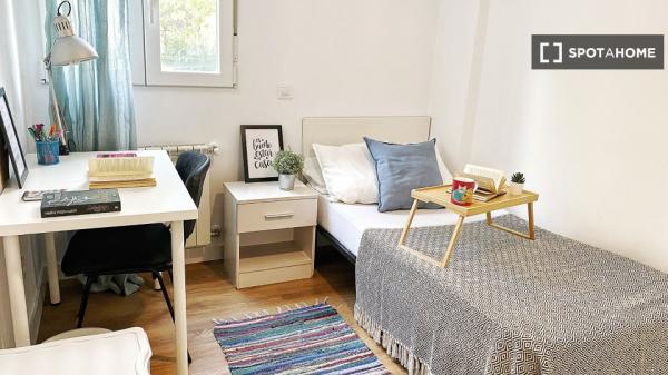 Pokój w mieszkaniu dzielonym z czterema sypialniami do wynajęcia w Aluche.