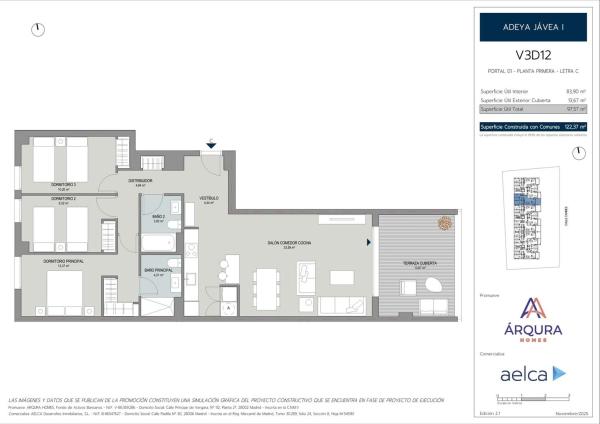 Piso en calle Cannes, 3