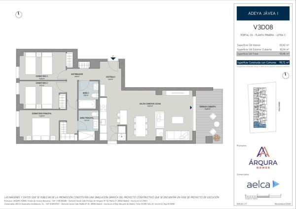 Piso en calle Cannes, 3