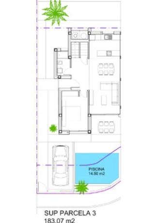 Chalet pareado en calle Los Miras, 6