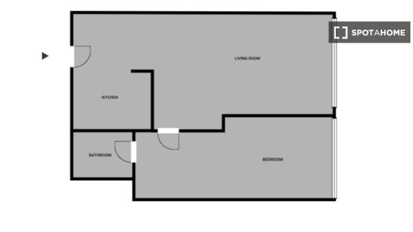 Piso en alquiler de 1 dormitorio en Castillejos, Madrid