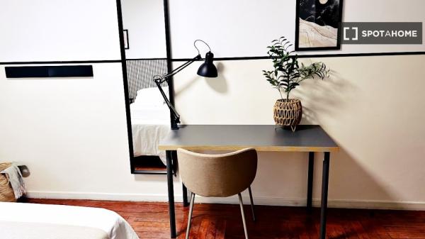 Habitación en piso compartido en madrid.