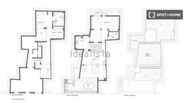 4-bedroom apartment for rent in Feria, Seville.