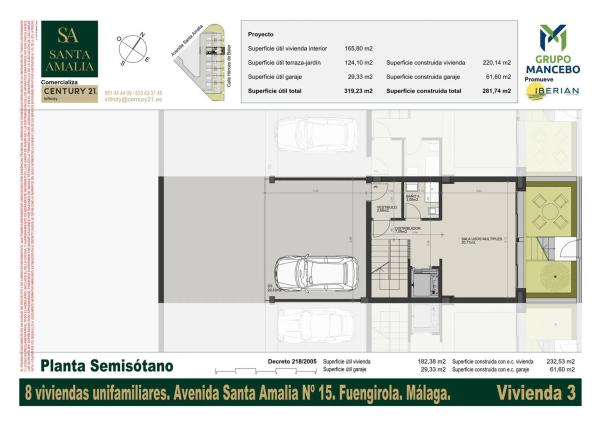 Chalet adosado en avenida Santa Amalia, 15