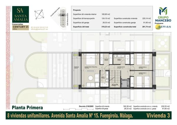 Chalet adosado en avenida Santa Amalia, 15