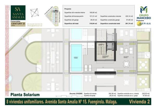 Chalet adosado en avenida Santa Amalia, 15