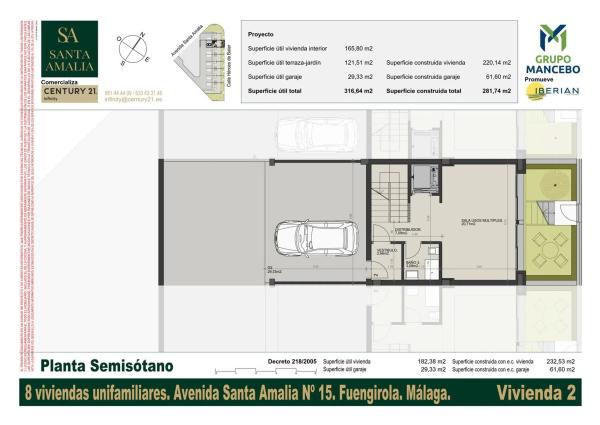 Chalet adosado en avenida Santa Amalia, 15