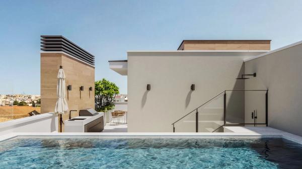 Chalet adosado en avenida Santa Amalia, 15