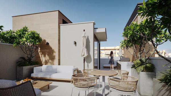 Chalet adosado en avenida Santa Amalia, 15